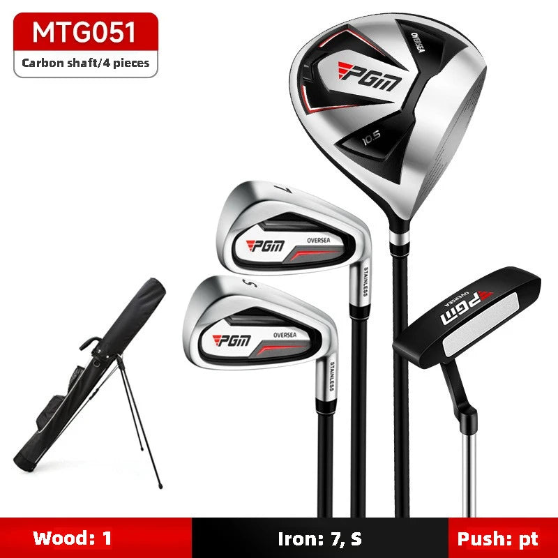 PGM Men's Golf Clubs Sets Right Handded Complete Beginner's Full Golf Set 9/12 Branch High Fault Tolerance Golf Supplies MTG051