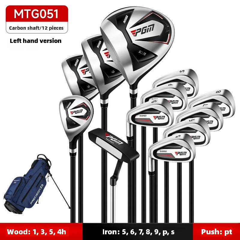 PGM Men's Golf Clubs Sets Right Handded Complete Beginner's Full Golf Set 9/12 Branch High Fault Tolerance Golf Supplies MTG051
