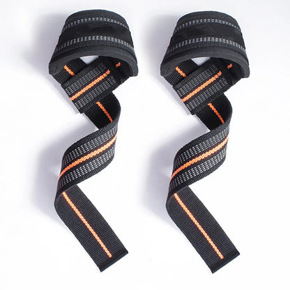MKAS Padded Cotton Lifting Straps For Deadlifts Weight Lifting Wrist Support Belt Crossfit Hand Grips Fitness Bodybuilding