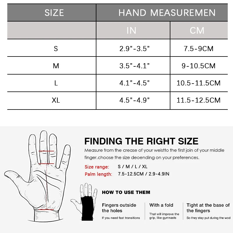 Weightlifting Gymnastic Carbon Grips Gym Exercise Fitness Weight Lifting Gloves 3 Hole Hand Grips Pullups Workout Palm