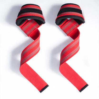 MKAS Padded Cotton Lifting Straps For Deadlifts Weight Lifting Wrist Support Belt Crossfit Hand Grips Fitness Bodybuilding