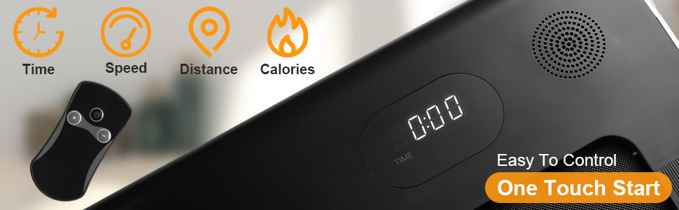 2.5 HP Walking Pad, [0.6-3.8 MPH] [256 LBS] Under Desk Treadmill, [Plug and Play] [Remote & LCD Display] Portable Treadmill